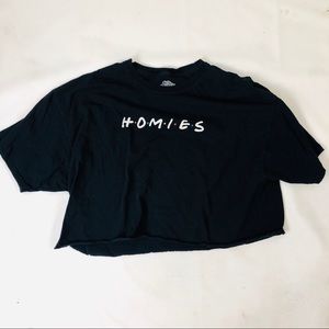 Homies Custom Friends Crop Top XL